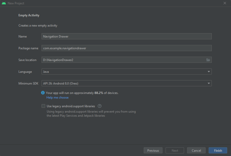 Navigation Drawer in Android Studio using Java - Android Knowledge