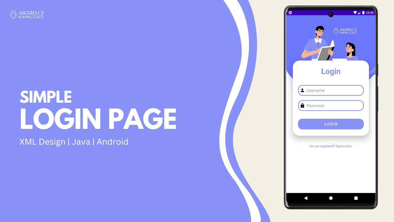 Easy Login Page in Android Studio using Java - 5 Steps Only! - Android  Knowledge
