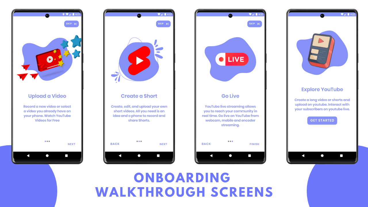 Onboarding Walkthrough Screen in Android Studio using Java – Easy 3 Steps