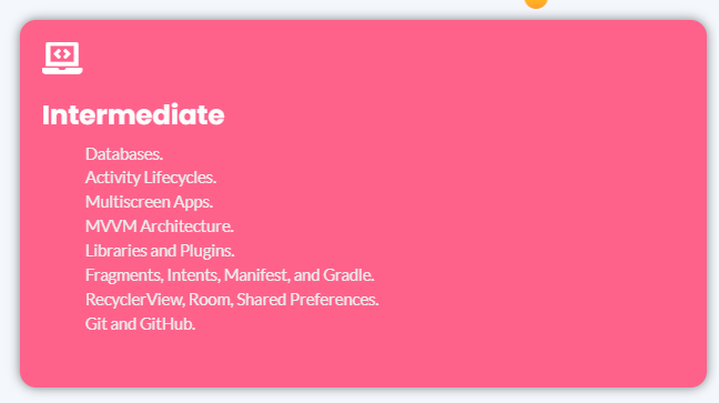 intermediate android development