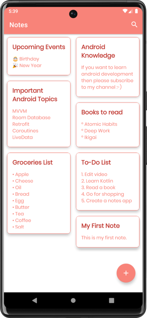The Notes App - Prerequisites & XML Design - Android Knowledge
